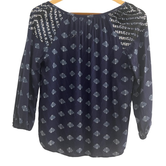 Velvet By Graham & Spencer Indian Challis Top. - Picture 5 of 7